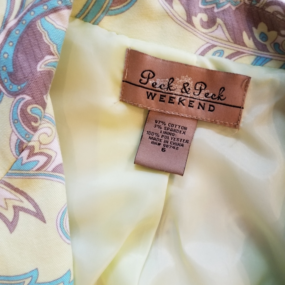 Peck and Peck Weekend  paisley jacket - Picture 2 of 7